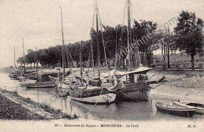 Carte postale ancienne Meschers — Meschers-sur-Gironde (Charente-Maritime)