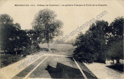 Carte postale ancienne Chateau de Chatelard — Meursac (Charente-Maritime)