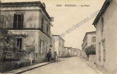 Carte postale ancienne La Poste — Meursac (Charente-Maritime)