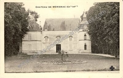 Carte postale ancienne Château de Mérignac — Montils (Charente-Maritime)