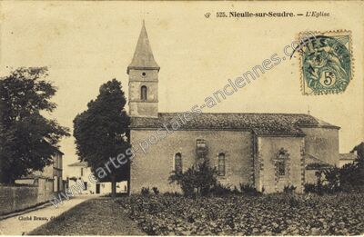 Carte postale ancienne L'Eglise — Nieulle-sur-Seudre (Charente-Maritime)