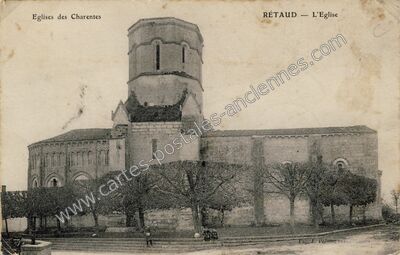 Carte postale ancienne L'Eglise — Rétaud (Charente-Maritime)