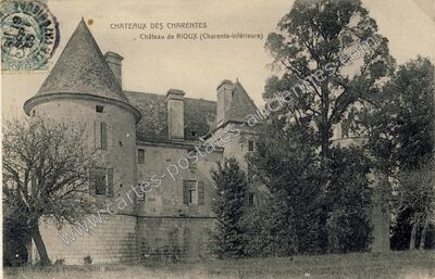 Carte postale ancienne Chateau de Rioux — Rioux (Charente-Maritime)