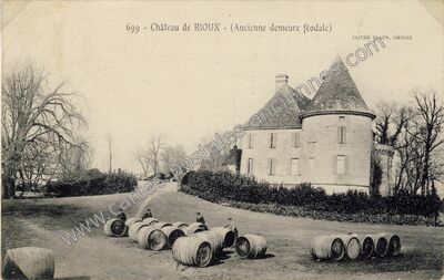 Carte postale ancienne Château de RIOUX - (Ancienne demeure féodale) — Rioux (Charente-Maritime)