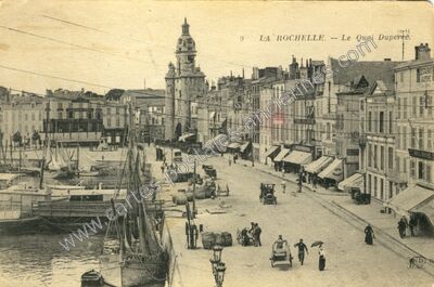 Carte postale ancienne Le Quai Duperré — La Rochelle (Charente-Maritime)