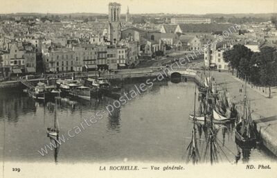 Carte postale ancienne Vue générale — La Rochelle (Charente-Maritime)