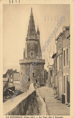 Carte postale ancienne La Tour des 4 Sergents — La Rochelle (Charente-Maritime)