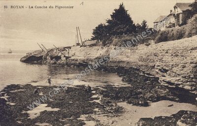 Carte postale ancienne Conche du Pigeonnier — Royan (Charente-Maritime)