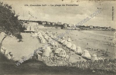 Carte postale ancienne Pontaillac — Royan (Charente-Maritime)