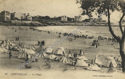 Carte postale ancienne Pontaillac — Royan (Charente-Maritime)
