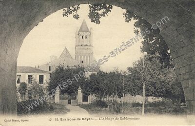 Carte postale ancienne L'Abbaye de Sablonceaux — Sablonceaux (Charente-Maritime)