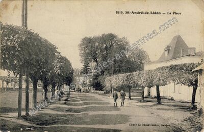 Carte postale ancienne La Place — Saint-André-de-Lidon (Charente-Maritime)