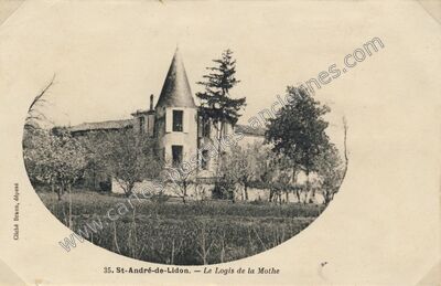 Carte postale ancienne Le Logis de la Mothe — Saint-André-de-Lidon (Charente-Maritime)