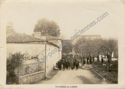 Carte postale ancienne S'-ANDRÉ-de-LIDON — Saint-André-de-Lidon (Charente-Maritime)