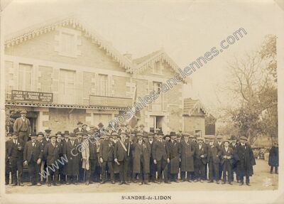 Carte postale ancienne Cycles et machines à coudre — Saint-André-de-Lidon (Charente-Maritime)