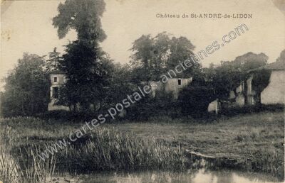 Carte postale ancienne Château — Saint-André-de-Lidon (Charente-Maritime)