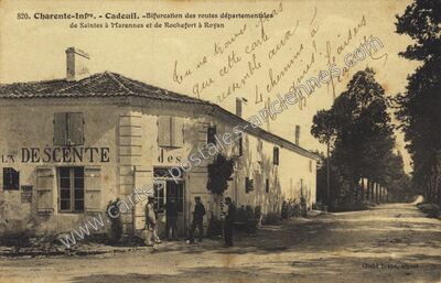 Carte postale ancienne Cadeuil — Sainte-Gemme (Charente-Maritime)