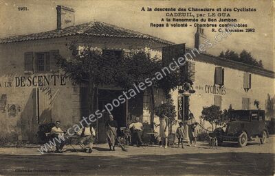 Carte postale ancienne Cadeuil — Sainte-Gemme (Charente-Maritime)