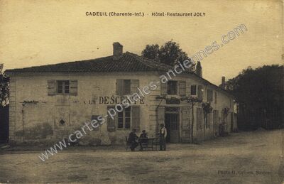 Carte postale ancienne Cadeuil — Sainte-Gemme (Charente-Maritime)