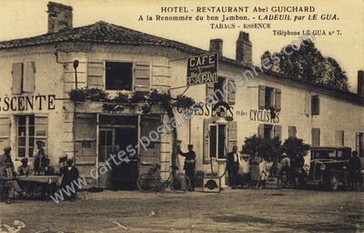 Carte postale ancienne Cadeuil — Sainte-Gemme (Charente-Maritime)