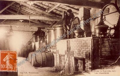 Carte postale ancienne Montelin — Sainte-Gemme (Charente-Maritime)