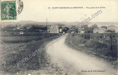 Carte postale ancienne Vue prise de la Crête — Saint-Georges-de-Didonne (Charente-Maritime)