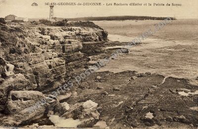Carte postale ancienne Les Rochers d'Enfer et la Pointe de Suzac — Saint-Georges-de-Didonne (Charente-Maritime)