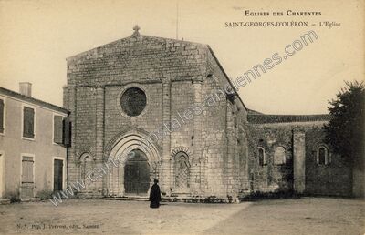 Carte postale ancienne L'Eglise — Saint-Georges-d'Oléron (Charente-Maritime)