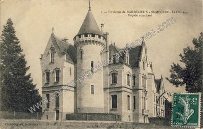Carte postale ancienne Le Château, Façade couchant — Saint-Maigrin (Charente-Maritime)