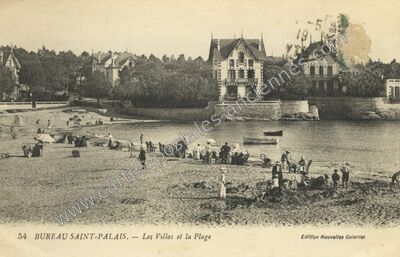 Carte postale ancienne Bureau St Palais — Saint-Palais-sur-Mer (Charente-Maritime)