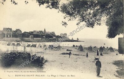 Carte postale ancienne Bureau St Palais — Saint-Palais-sur-Mer (Charente-Maritime)
