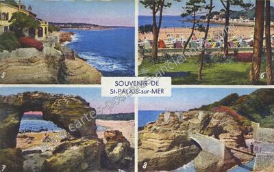 Carte postale ancienne Souvenir — Saint-Palais-sur-Mer (Charente-Maritime)