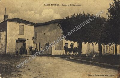 Carte postale ancienne Postes et Télégraphes — Saint-Sornin (Charente-Maritime)