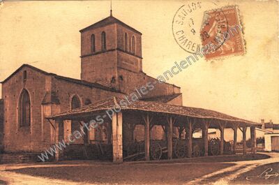 Carte postale ancienne SAUJON CHAREN — Saint-Sornin (Charente-Maritime)