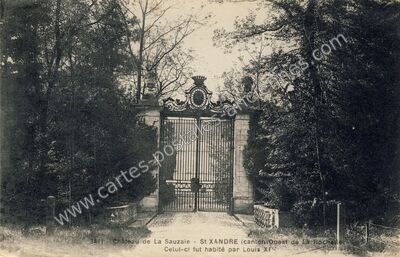 Carte postale ancienne Château de La Sauzaie — Saint-Xandre (Charente-Maritime)