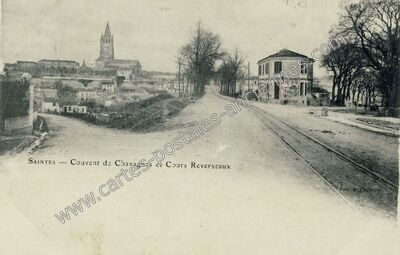 Carte postale ancienne Couvent de Chavagnes et Cours Reverseaux — Saintes (Charente-Maritime)