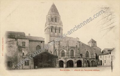 Carte postale ancienne Abside de l'ancienne Abbaye — Saintes (Charente-Maritime)