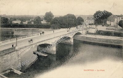 Carte postale ancienne Le Pont — Saintes (Charente-Maritime)