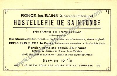 Carte postale ancienne Ronce les Bains — La Tremblade (Charente-Maritime)