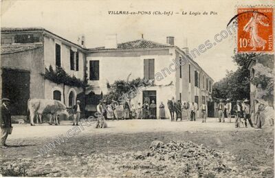 Carte postale ancienne Le Logis du Pin — Villars-en-Pons (Charente-Maritime)