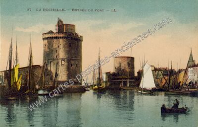 Carte postale ancienne Entrée du Port — La Rochelle (Charente-Maritime)