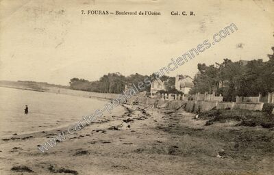 Carte postale ancienne Boulevard de l'Océan — Fouras (Charente-Maritime)