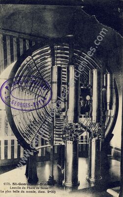 Carte postale ancienne Lentille du Phare de Suzac — Saint-Georges-de-Didonne (Charente-Maritime)