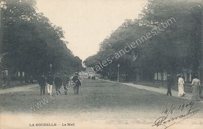 Carte postale ancienne Le Mail — La Rochelle (Charente-Maritime)