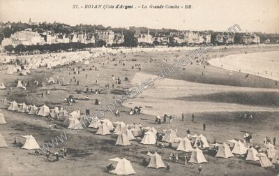 Carte postale ancienne La Grande Conche — Royan (Charente-Maritime)
