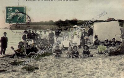 Carte postale ancienne La Falaise et la Pointe de la Nombraire — Fouras (Charente-Maritime)
