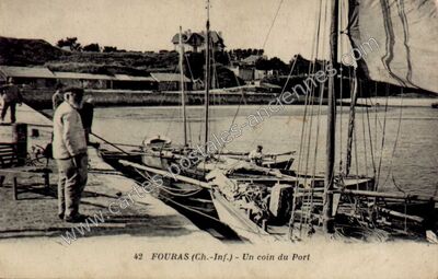 Carte postale ancienne Un coin du Port — Fouras (Charente-Maritime)