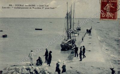 Carte postale ancienne Jetée Sud — Fouras (Charente-Maritime)