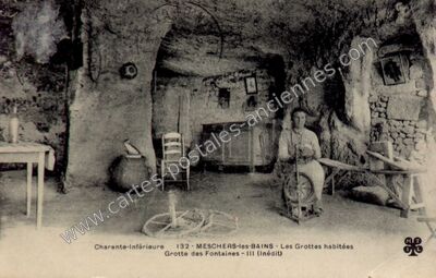 Carte postale ancienne Meschers les Bains — Meschers-sur-Gironde (Charente-Maritime)
