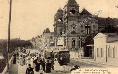 Carte postale ancienne Casino - Façade de Foncillon — Royan (Charente-Maritime)